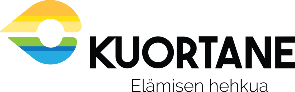 Monivärinen musta logo sloganilla png