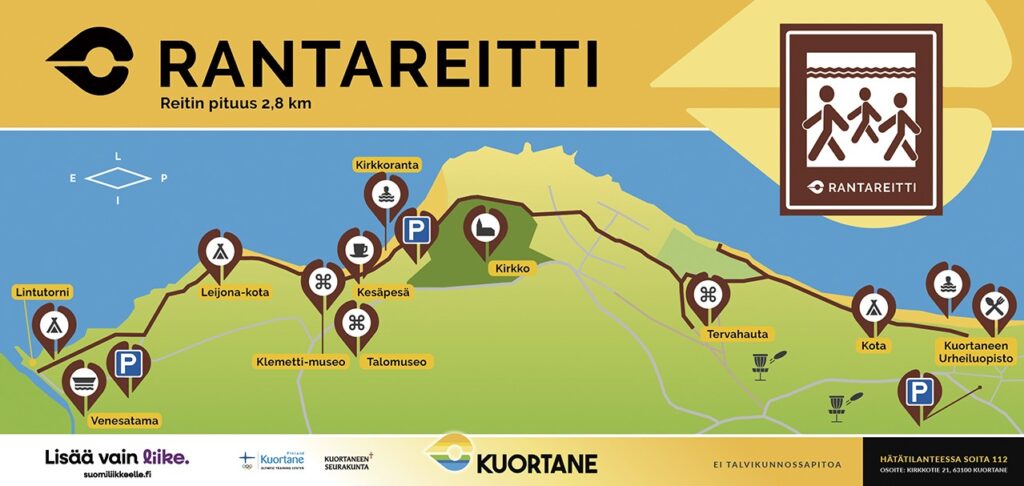 Karttakuva reitistä